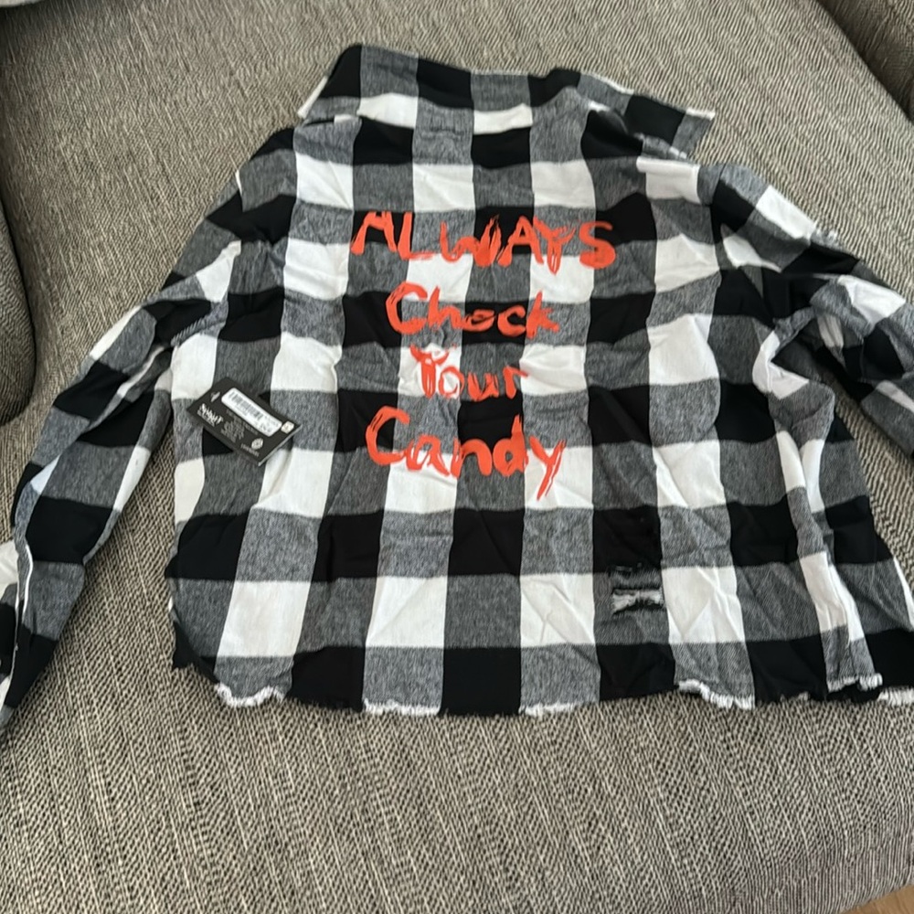 NWT trick r treat flannel